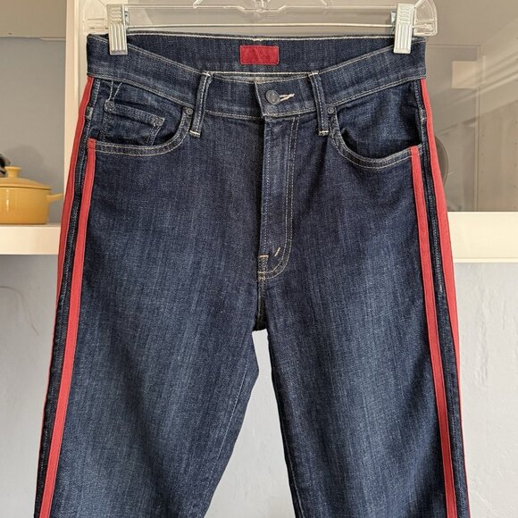 Mother Insider Crop Step Fray Jeans in Speed Racer Size 26 - Picture 2 of 12